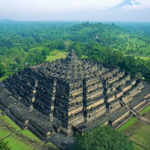 Setumbu Hill and Borobudur Temple